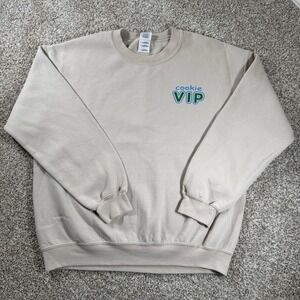 Cookie VIP  Size L Thin Mint  Beige Long Sleeve Pullover Crewneck Sweatshirt